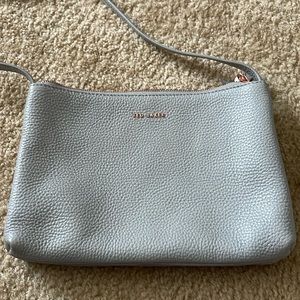 Ted Baker gray double zip cross body bag